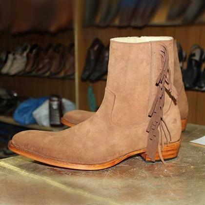 Stylish Designs Of Boots Pure Handmade Suede Boots